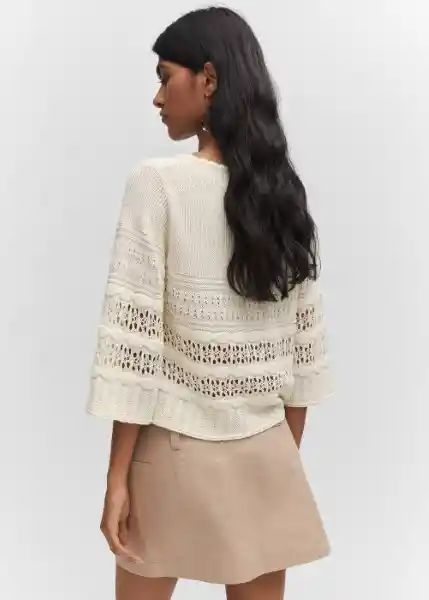 Jersey Tassyto Crudo Talla S Mujer Mango