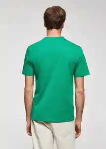 Camiseta Logopok-H Esmeralda Talla S Hombre Mango