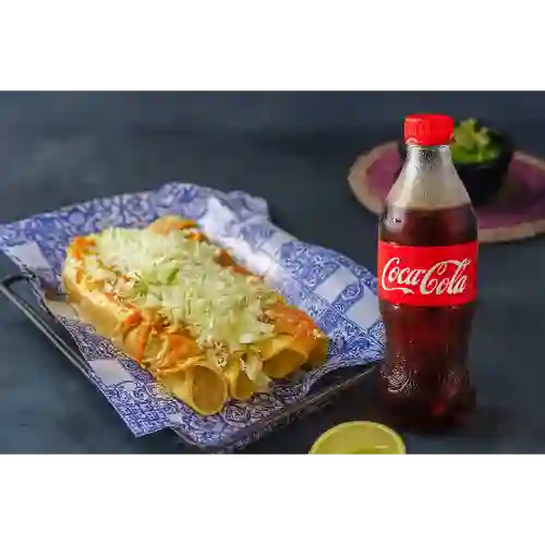 Combo Flautas Mexicanas 4x + Bebida