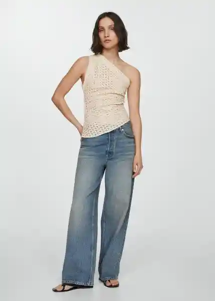 Top Lemon Crudo Talla S Mujer Mango