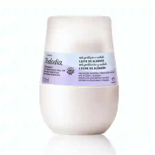 Desodorante Antitranspirante Roll-On Leche de Algodón Tododia