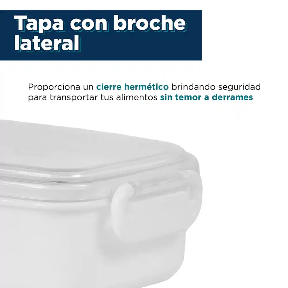 Contenedor de Alimentos Blanco Miniso