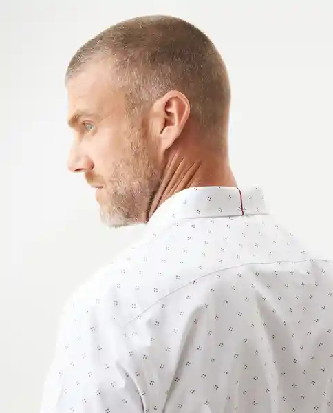 Camisa Premium Miniprint Blanco 0 Claro Talla XL Chevignon