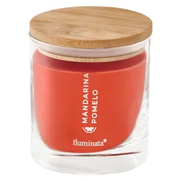 Iluminata Vela Vaso Mandarina Naranjo 9 x 8 cm