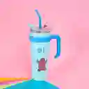 Vaso de Acero Pared Simple Con Asa Grizz Wbb Azul 1.6 L Miniso