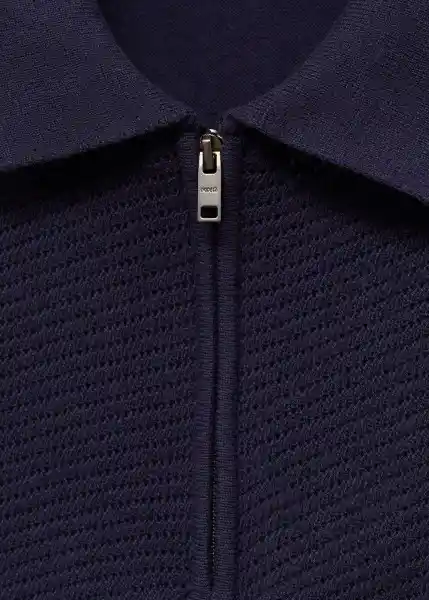 Camiseta Polo Canario Navy Talla XL Hombre Mango