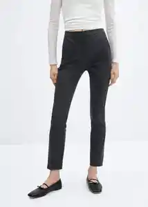 Pantalón Cola Gris Claro Vigoré Talla 36 Mujer Mango