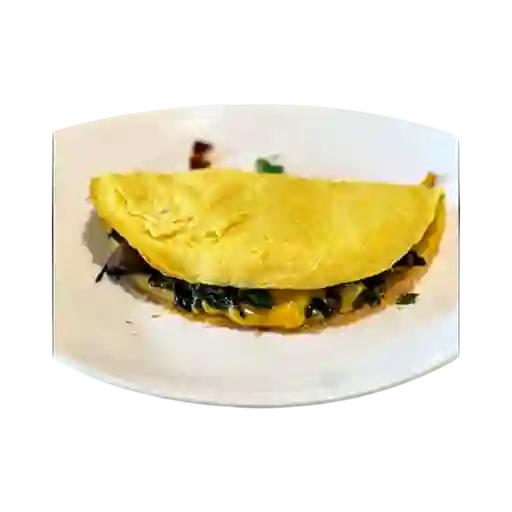 Omelette Espinaca, Champiñones Salteados