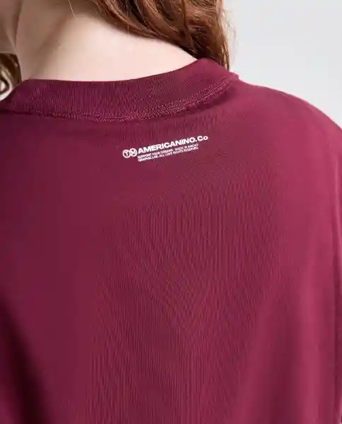 Camiseta Mujer Rojo Talla L 609G004_ROJ191725 Americanino
