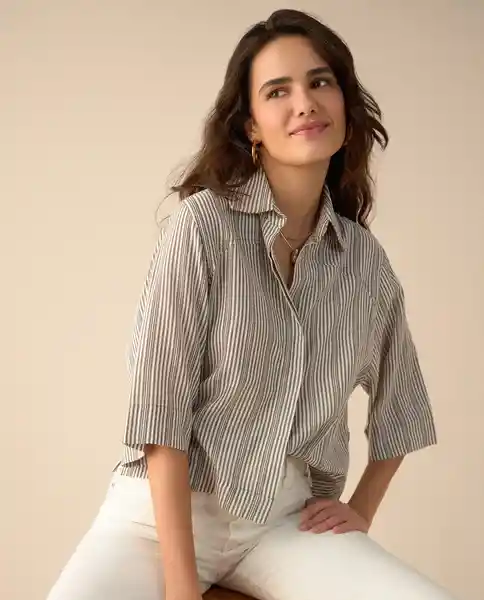 Camisa Verde Musgo Medio Talla XS 611G003 Esprit