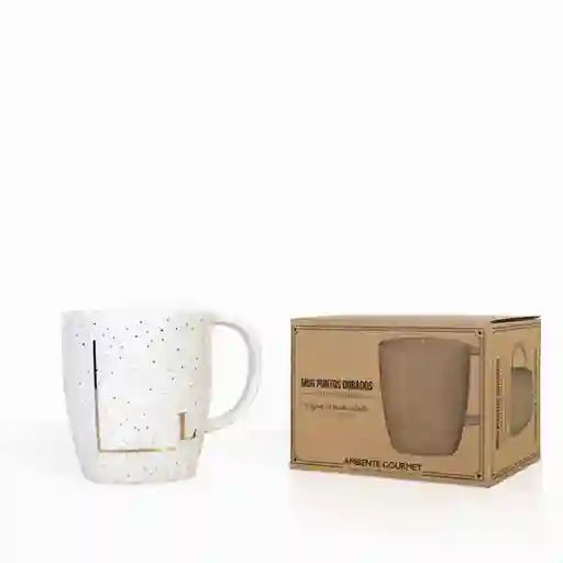 Mug Punto Dorado L Ambiente Gourmet