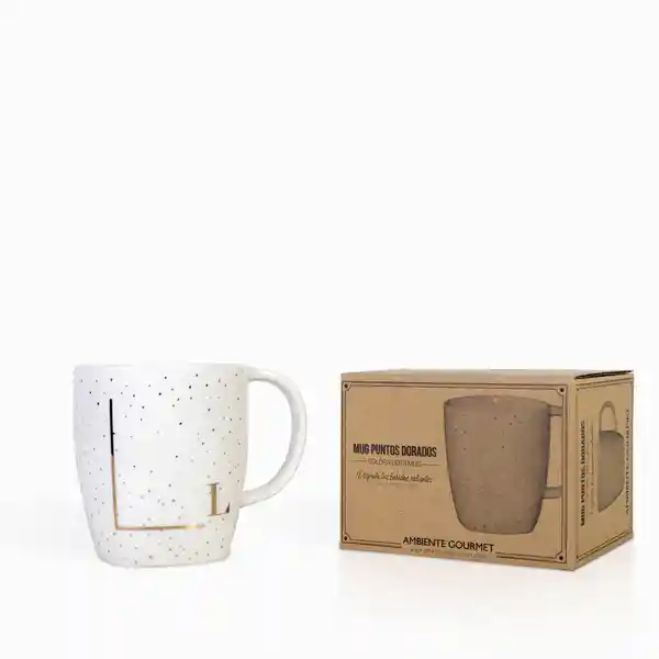 Mug Punto Dorado L Ambiente Gourmet