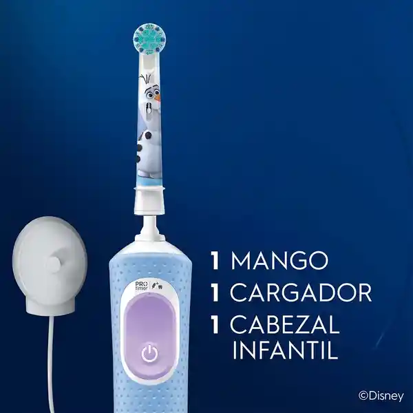 Oral-B Disney Princesas Cepillo de Dientes Eléctrico Infantil (+3 años) Cabezal Redondo 4 Stickers Personalizables Rosado