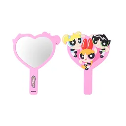 Espejo de Mano Forma de Corazón Las Chicas Superpoderosas Miniso