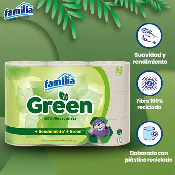 Familia Papel Higiénico Green 