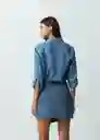 Camisa Aurora Mujer Azul Indigo Talla S Naf Naf