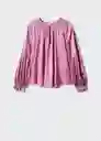 Blusa Nimes Rosa Talla XS Mujer Mango