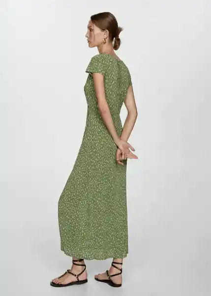 Vestido Mar Verde Talla XS Mujer Mango