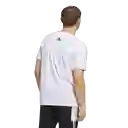 Adidas Camiseta Manga Corta M Lin Sj T de Hombre Blanco Talla L