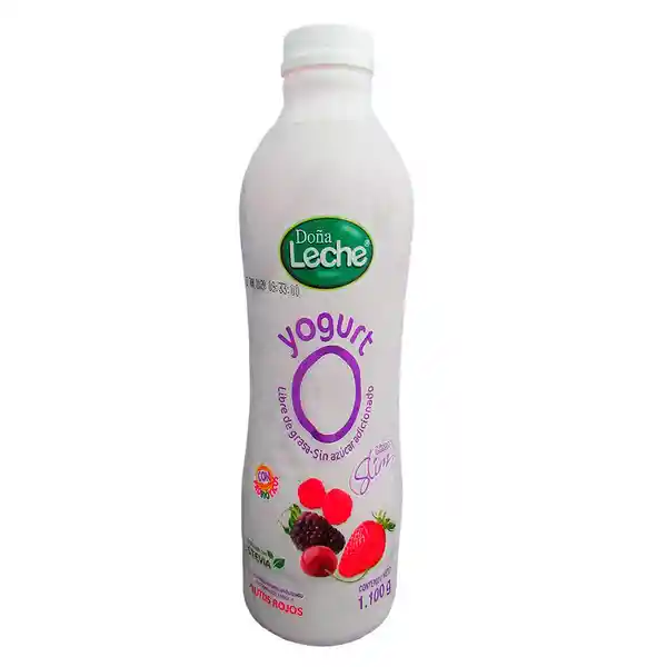 Yogurt Descremado Doña Leche Frutos Rojos Stevia