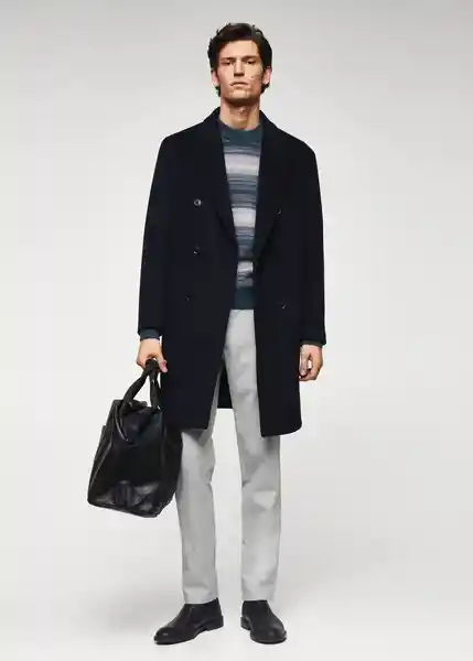 Abrigo Victor Navy Talla M Hombre Mango