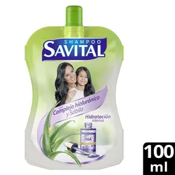 Savital Shampoo Hidratación Intensa Complejo Hialurónico 100 mL