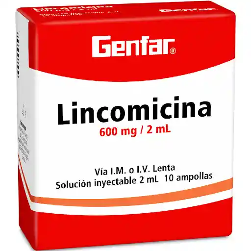 Genfar Lincomicina Solución Inyectable (600 mg)