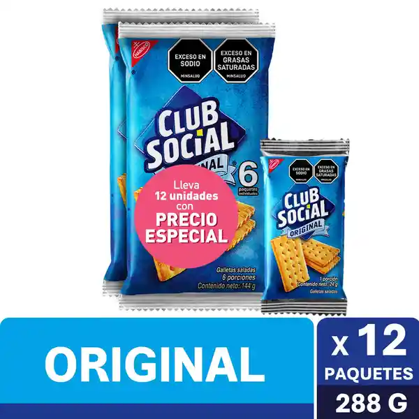 Precio Especial Galletas Club Social Saladas