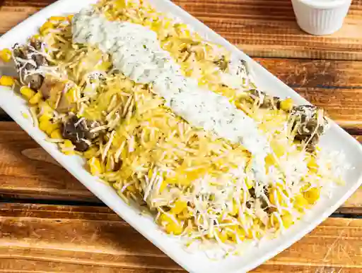 Mazorca de lomo y pollo