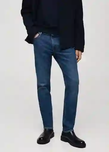 Jean Jan Tejano Oscuro Talla 36 Hombre Mango