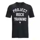 Under Armour Camiseta Pjt Rock Training Ss Hombre Negro XL