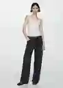 Top Gymnasti Crudo Talla XS Mujer Mango