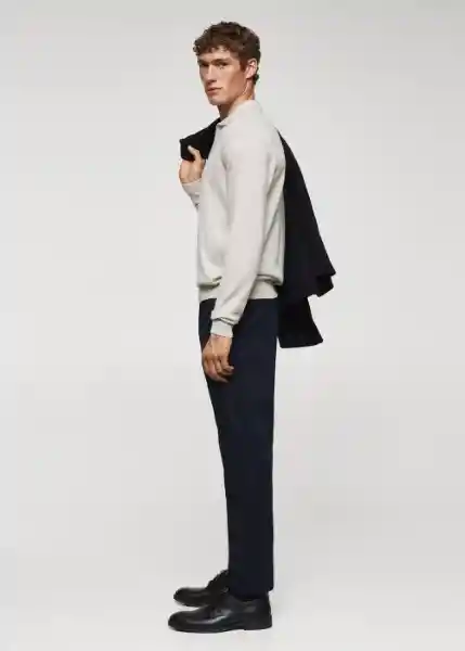 Pantalón Dublino Navy Talla 36 Hombre Mango