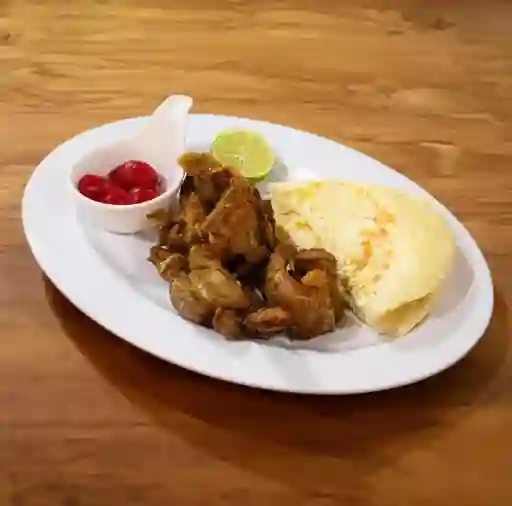 Chinchulla con Arepa