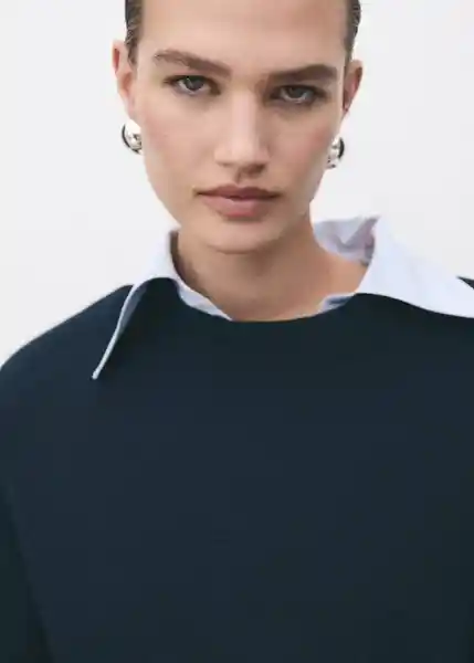 Jersey Monkey Navy Talla S Mujer Mango