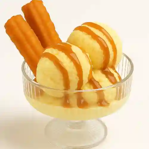 Churros con Helado