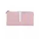 Cartera Para Mujer Larga Diseño Con Cinta Rosa Miniso