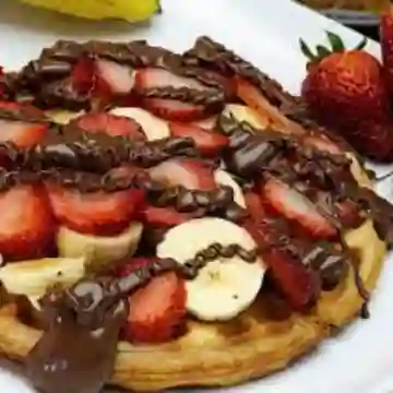 Waffle Chocolate Fruit