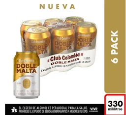 Club Colombia Pack Cerveza Doble 330 mL x 6 Und