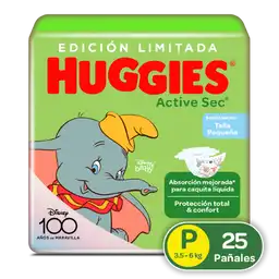 Huggies Pañal Active Sec Talla P