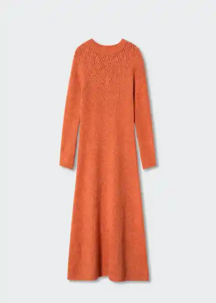 Vestido Dante Naranja Talla 24 Mujer Mango