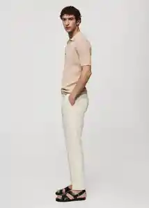 Pantalón Dublino Off White Talla 40 Hombre Mango