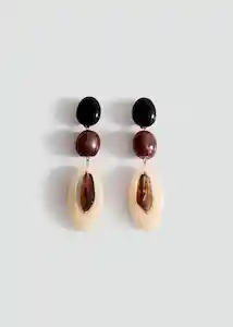 Pendientes Aida Granate Talla 99 Mujer Mango
