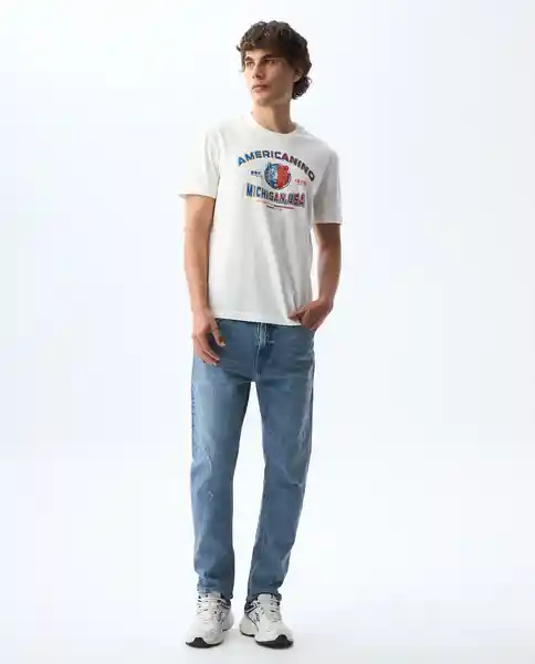 Camiseta Hombre Crudo Talla XL 841G004_CRU110606 Americanino