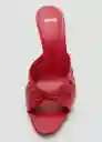 Sandalias Flor Rojo Talla 36 Mujer Mango