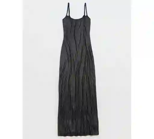 Vestido Aerie Negra Talla Medium American Eagle