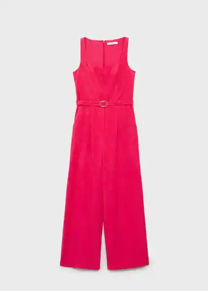Enterizo Mono Lionela Fresa Talla XS Mujer Mango