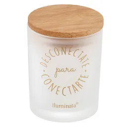 Iluminata Vela Vaso Serenidad Blanco 10 x 7 cm