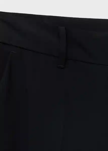 Pantalón Carlos Negro Talla 36 Mujer Mango