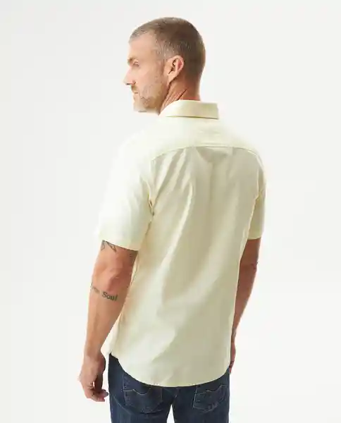 Camisa Oxford Duck Amarillo Merengue Claro Talla M Chevignon